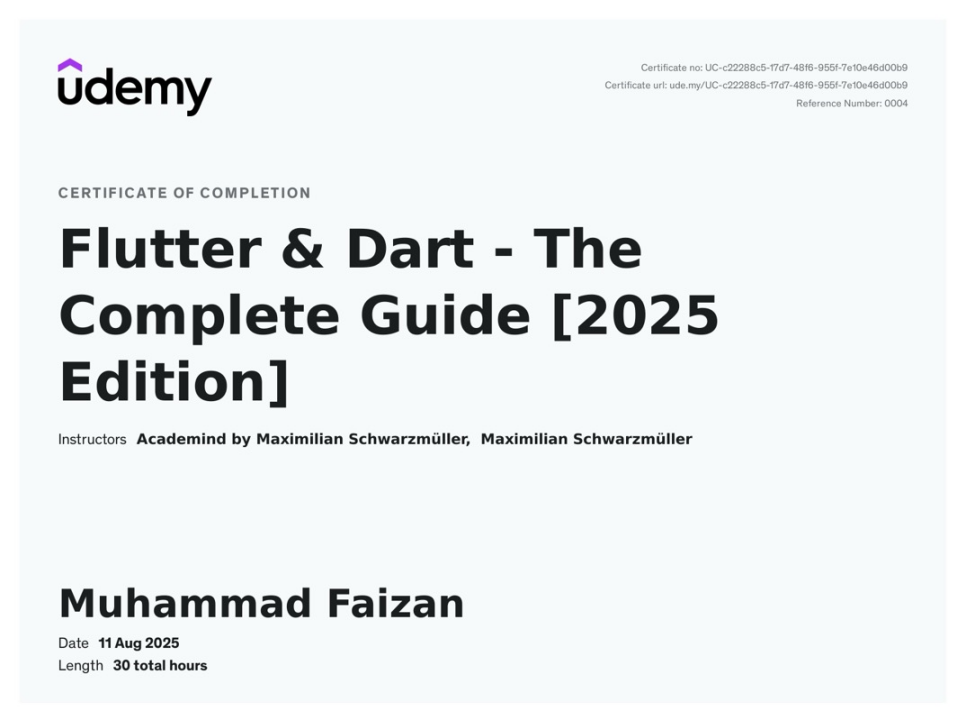 Flutter & Dart - The Complete Guide [2025 Edition]