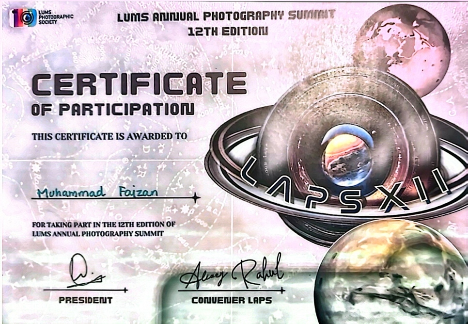 LUMS Annual Photography Summit (LAPS XII)