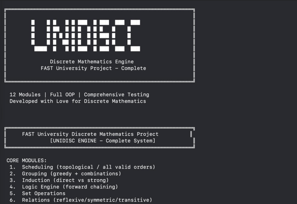 16. FAST University System (UNIDISC)